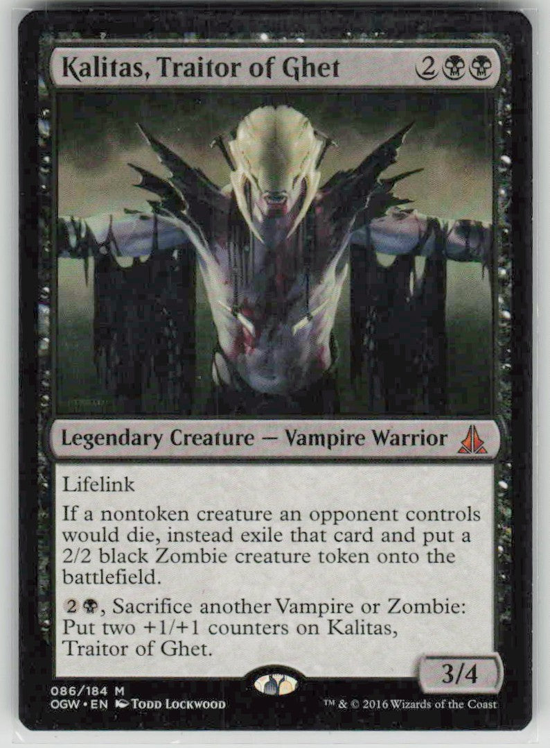 2016 Oath of the Gatewatch 86 Kalitas, Traitor of Ghet