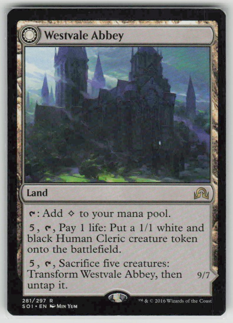2016 Shadows over Innistrad 281 Westvale Abbey // Ormendahl, Profane Prince