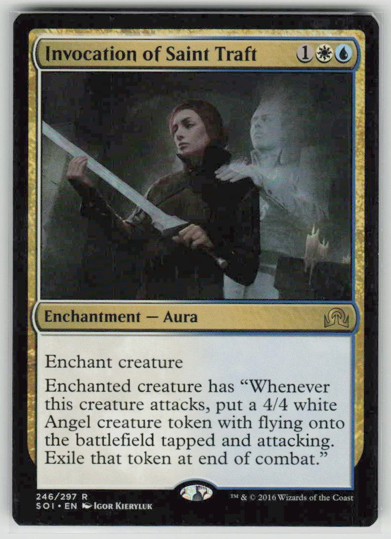 2016 Shadows over Innistrad 246 Invocation of Saint Traft