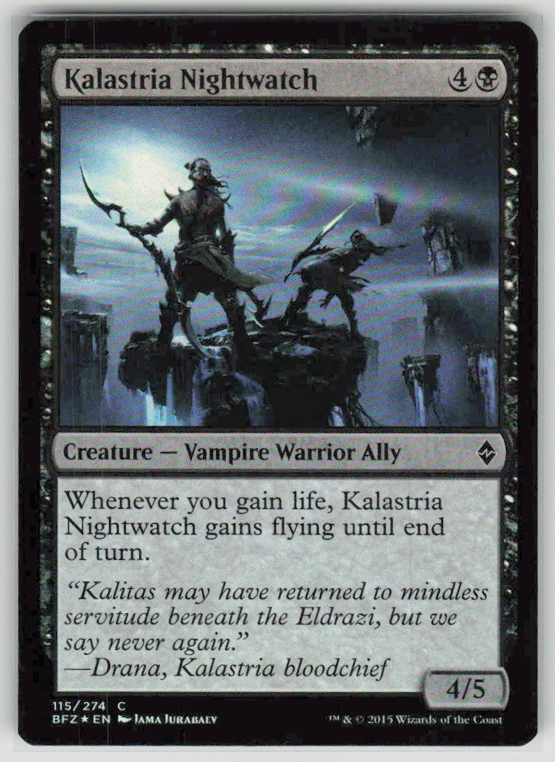 2015 Battle for Zendikar 115 Kalastria Nightwatch