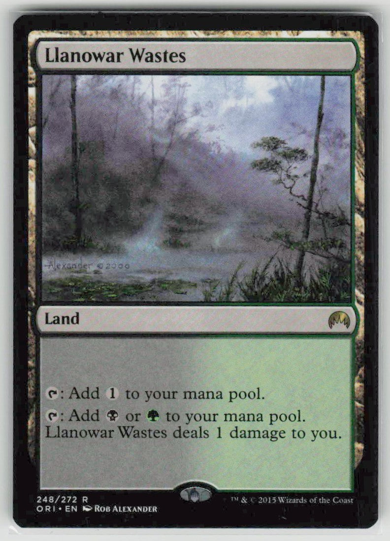 2015 Magic Origins 248 Llanowar Wastes
