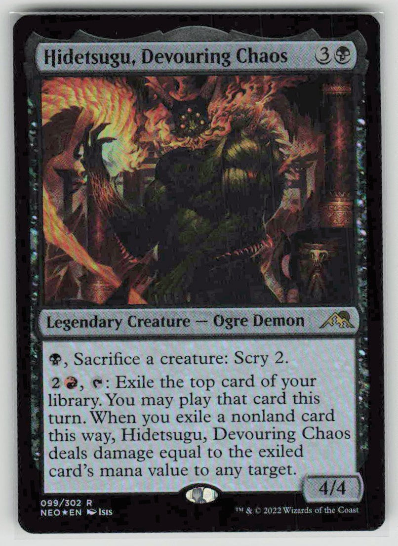 2022 Kamigawa: Neon Dynasty 99 Hidetsugu, Devouring Chaos