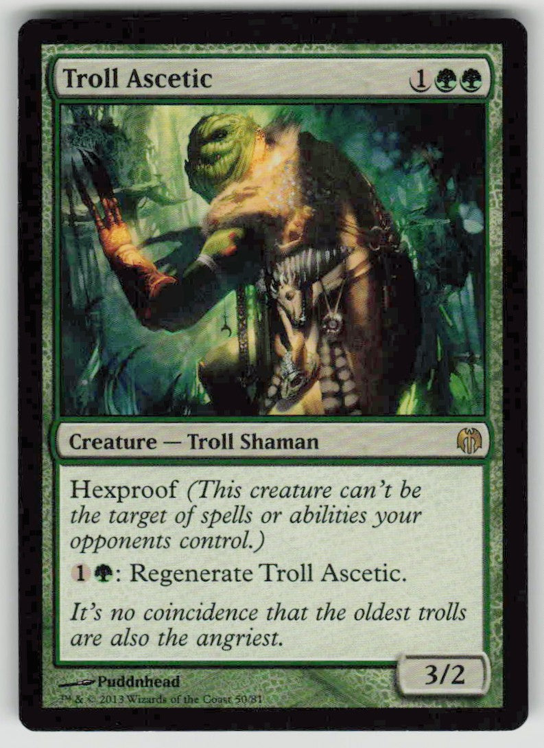 2013 Duel Decks: Heroes vs. Monsters 50 Troll Ascetic