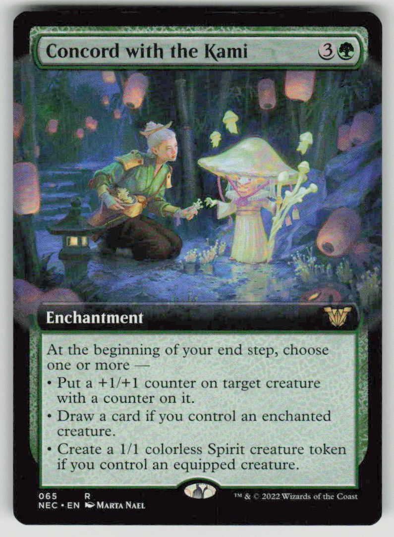 2022 Neon Dynasty Commander 65 Concord with the Kami