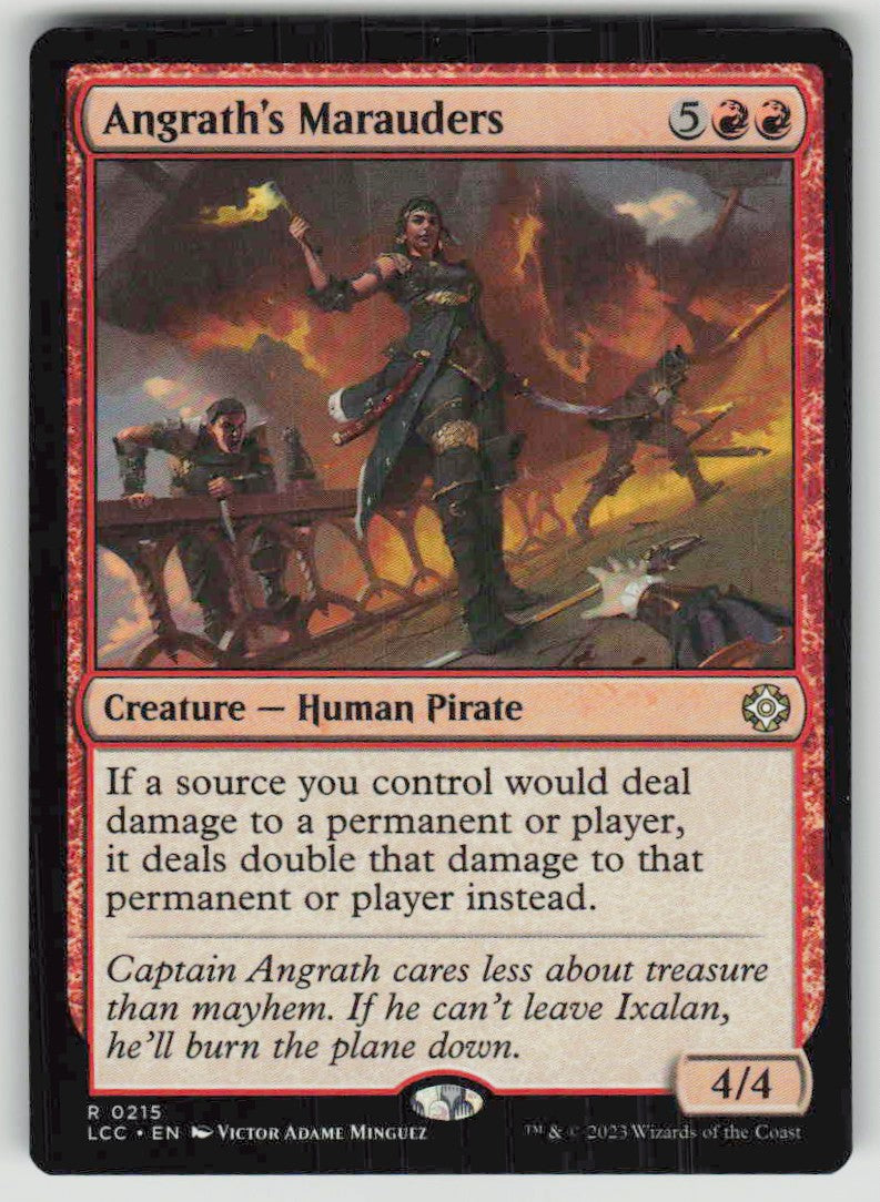 2023 The Lost Caverns of Ixalan Commander 215 Angrath's Marauders