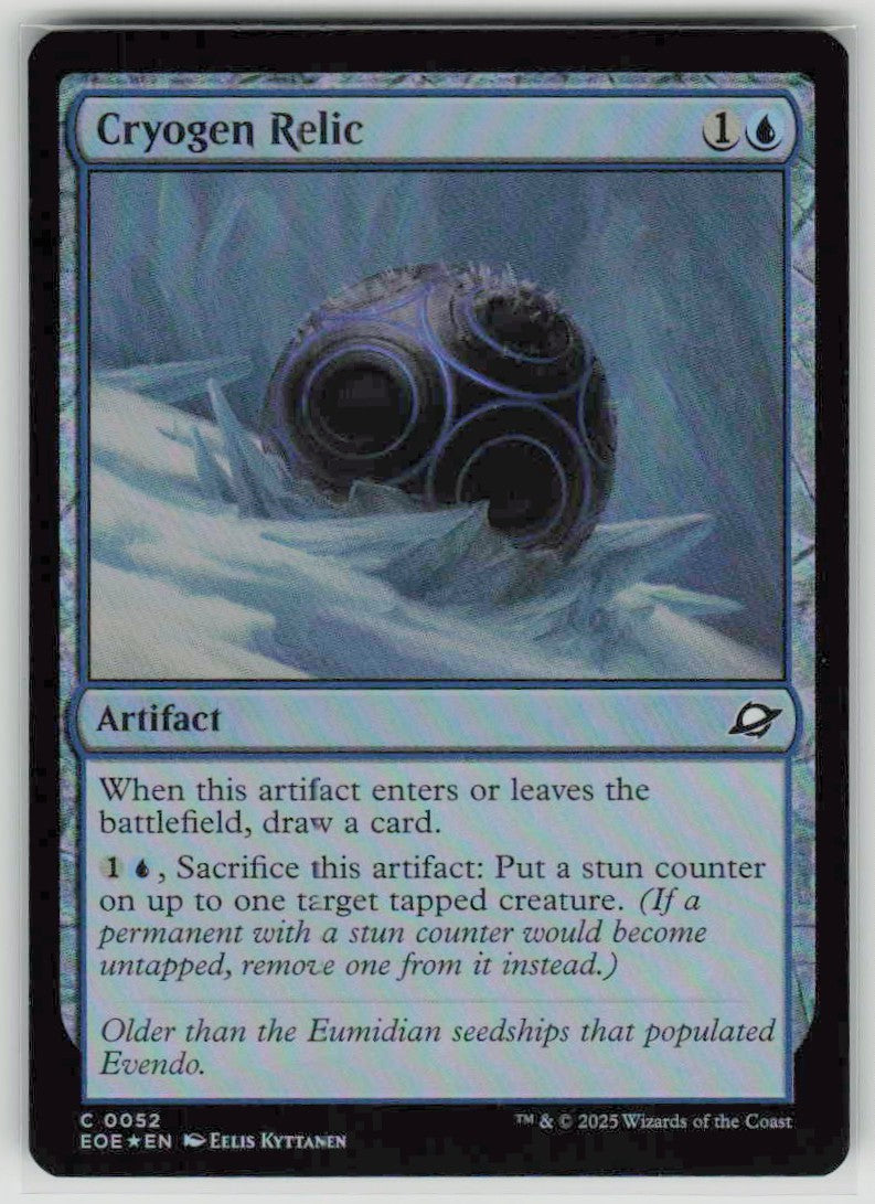 2025 Edge of Eternities 52 Cryogen Relic