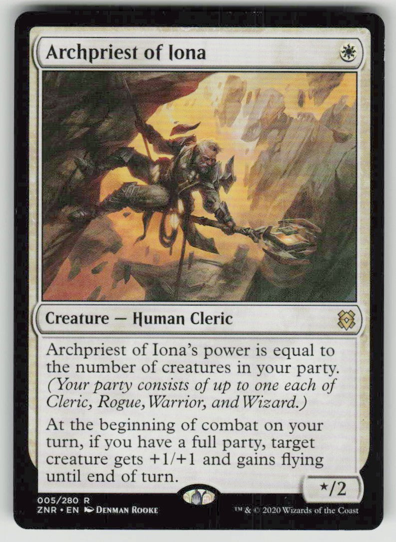 2020 Zendikar Rising 5 Archpriest of Iona