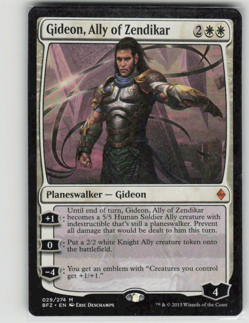 2015 Battle for Zendikar 29 Gideon, Ally of Zendikar