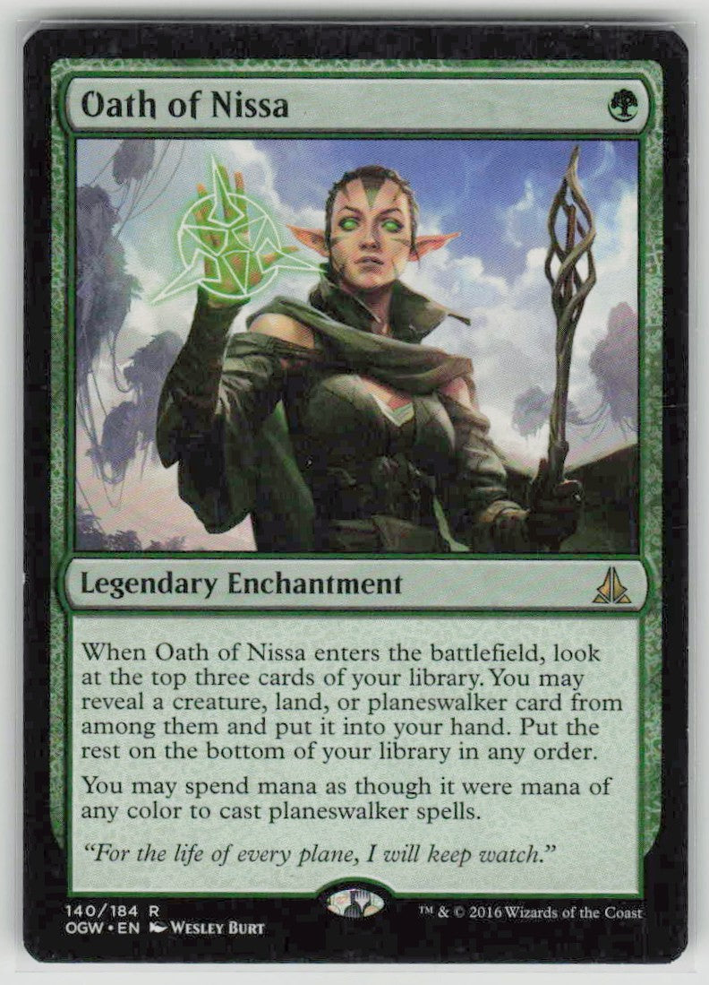 2016 Oath of the Gatewatch 140 Oath of Nissa