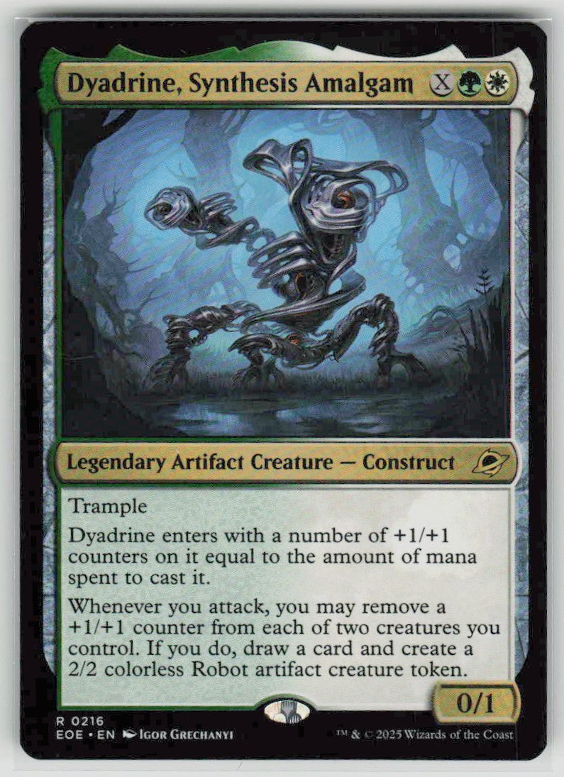 2025 Edge of Eternities 216 Dyadrine, Synthesis Amalgam