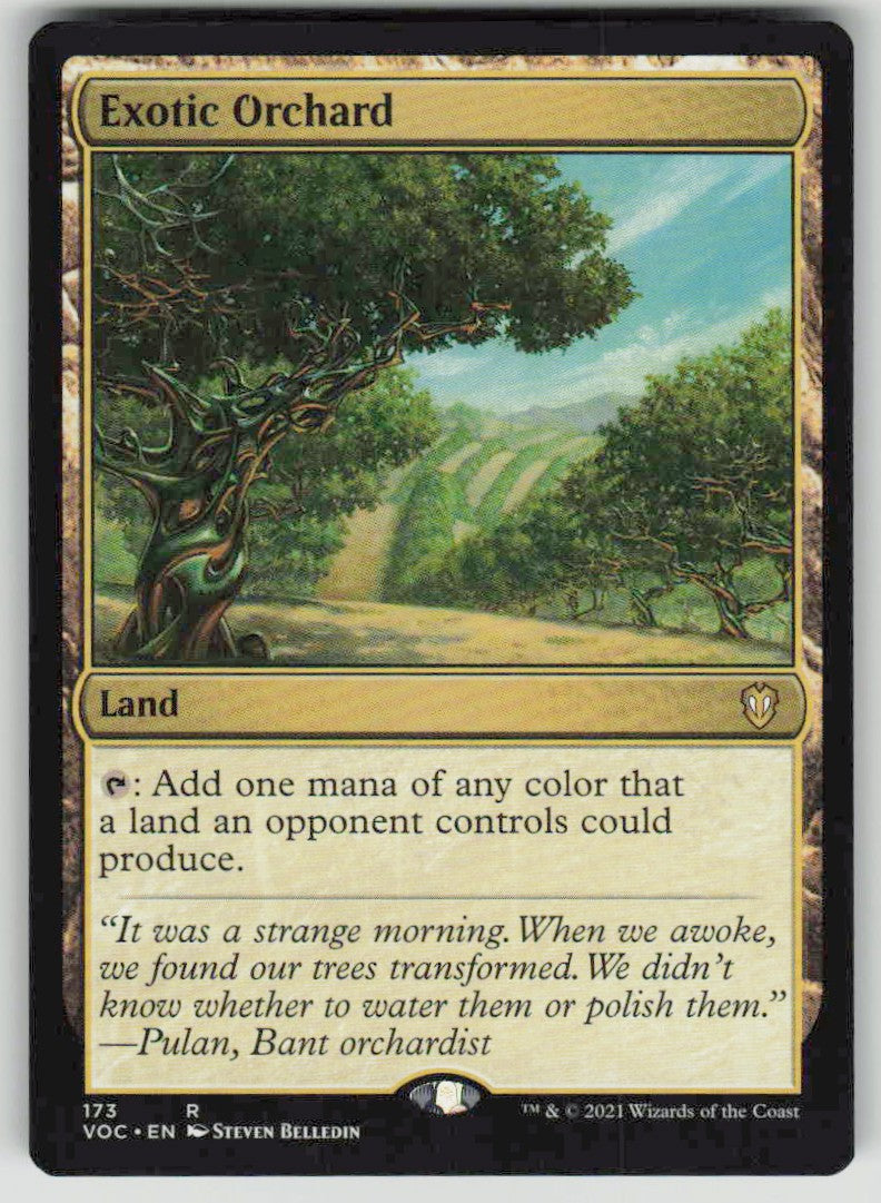 2021 Crimson Vow Commander 173 Exotic Orchard