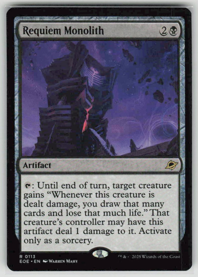 2025 Edge of Eternities 113 Requiem Monolith