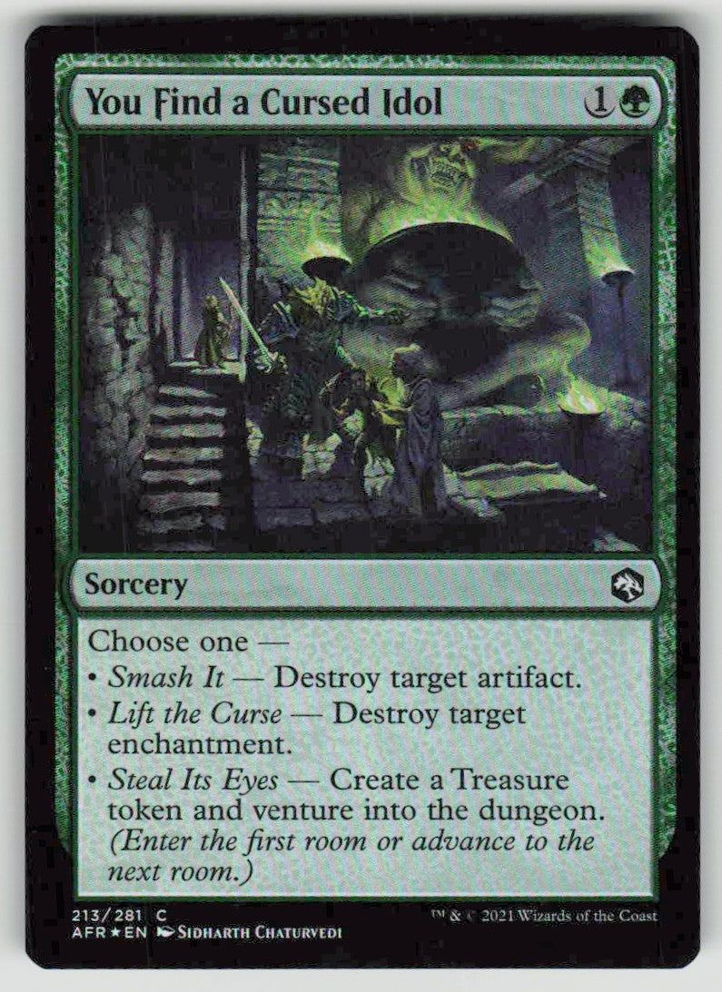 2021 Adventures in the Forgotten Realms 213 You Find a Cursed Idol
