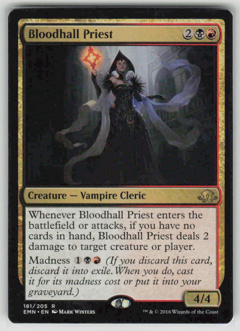 2016 Eldritch Moon 181 Bloodhall Priest