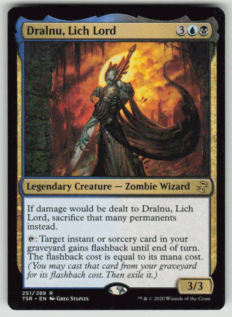 2021 Time Spiral Remastered 251 Dralnu, Lich Lord