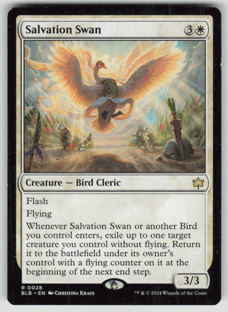2024 Bloomburrow 28 Salvation Swan