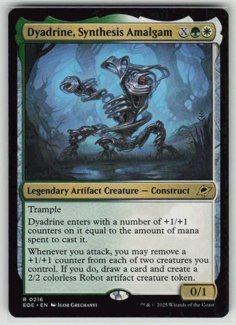 2025 Edge of Eternities 216 Dyadrine, Synthesis Amalgam