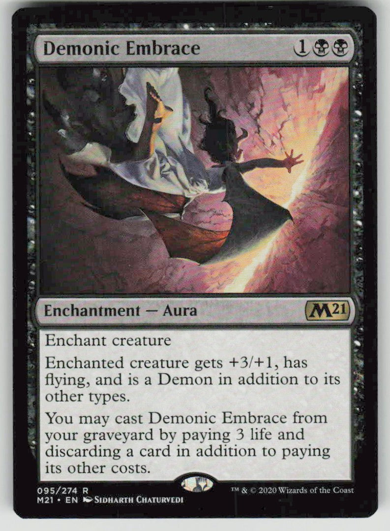 2020 Core Set 2021 95 Demonic Embrace