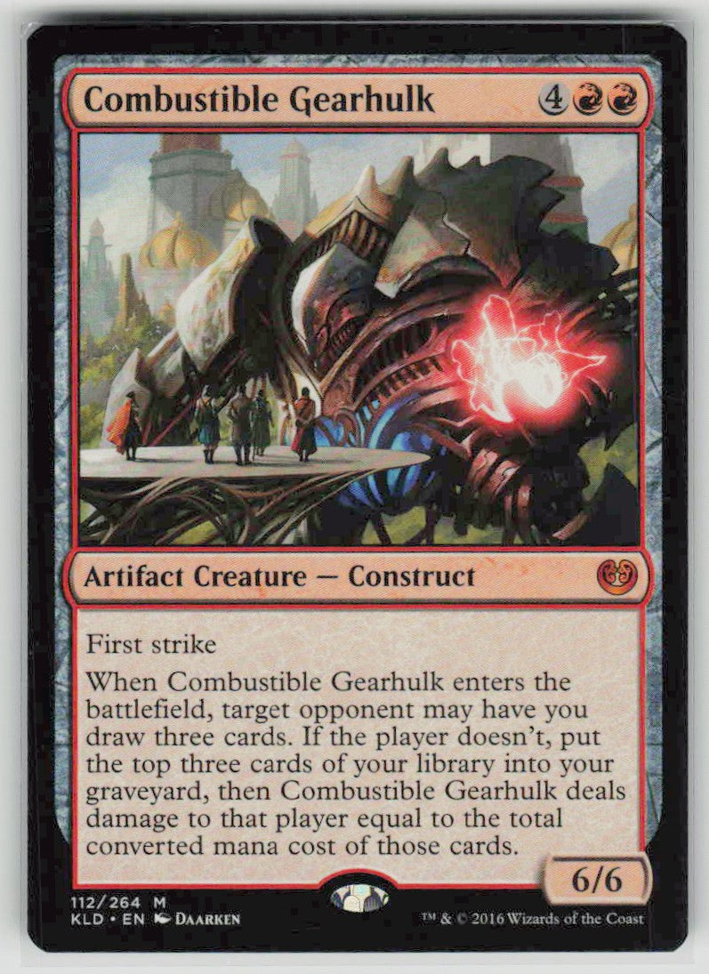 2016 Kaladesh 112 Combustible Gearhulk
