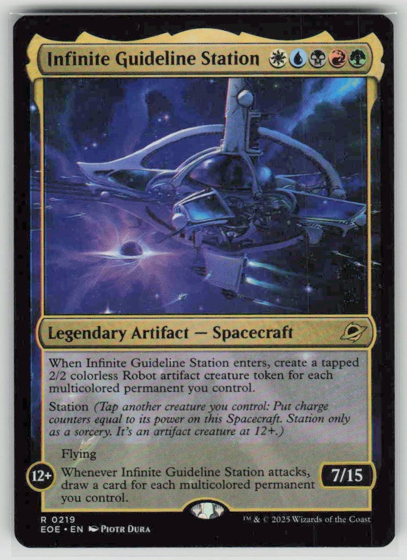 2025 Edge of Eternities 219 Infinite Guideline Station