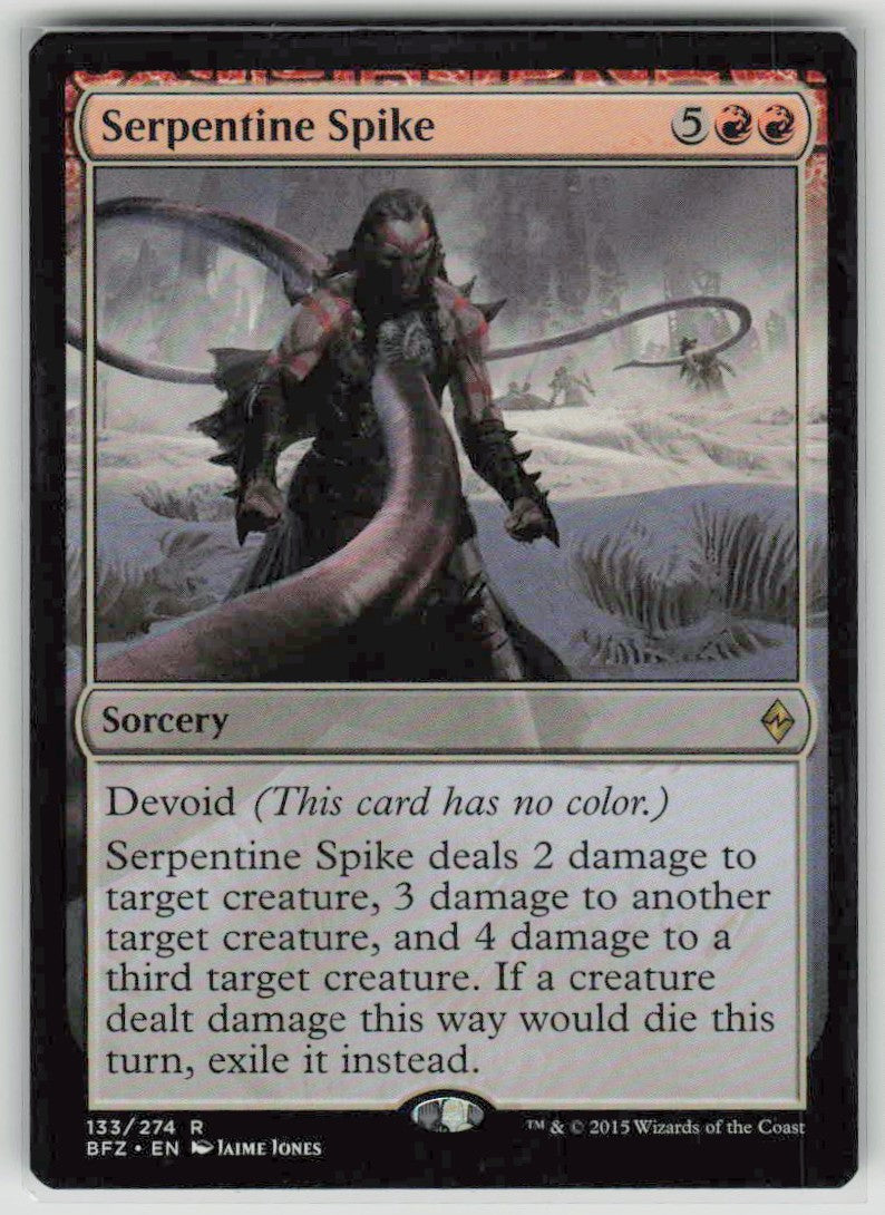 2015 Battle for Zendikar 133 Serpentine Spike