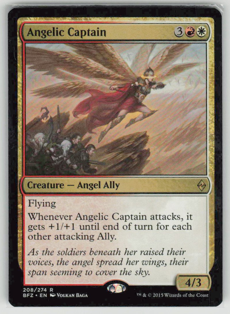 2015 Battle for Zendikar 208 Angelic Captain