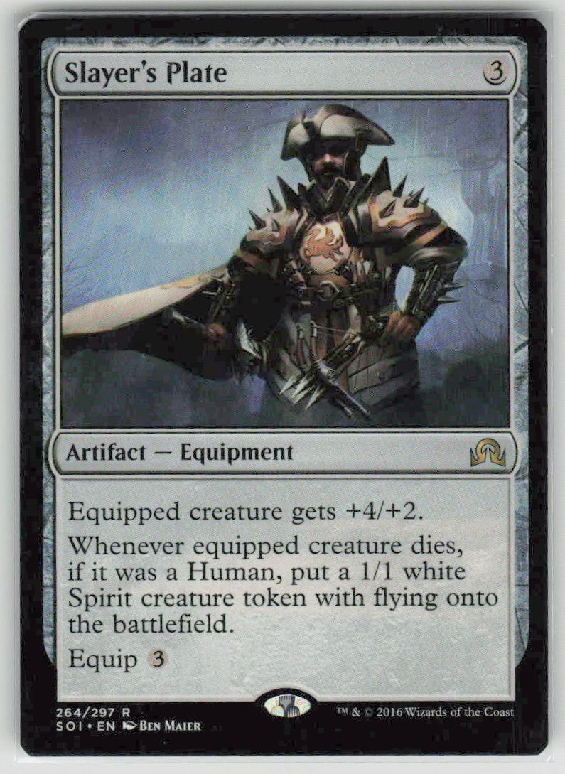 2016 Shadows over Innistrad 264 Slayer's Plate