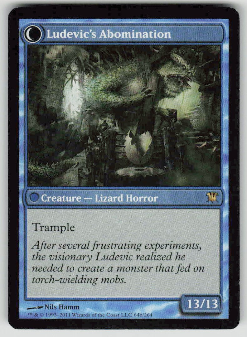 2011 Innistrad 64 Ludevic's Test Subject // Ludevic's Abomination