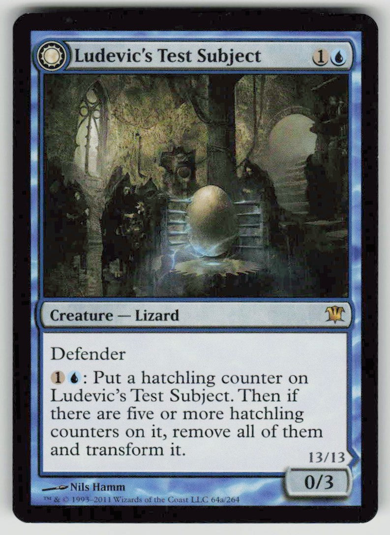2011 Innistrad 64 Ludevic's Test Subject // Ludevic's Abomination