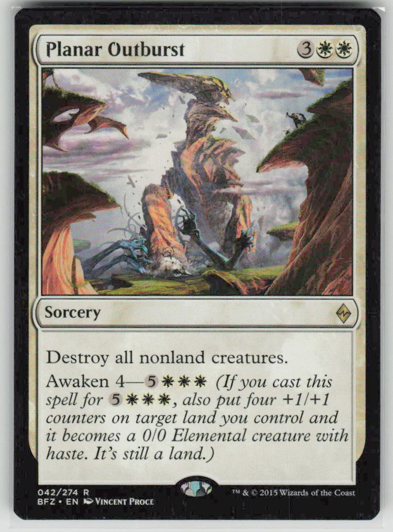 2015 Battle for Zendikar 42 Planar Outburst