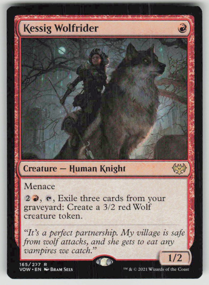 2021 Innistrad: Crimson Vow 165 Kessig Wolfrider