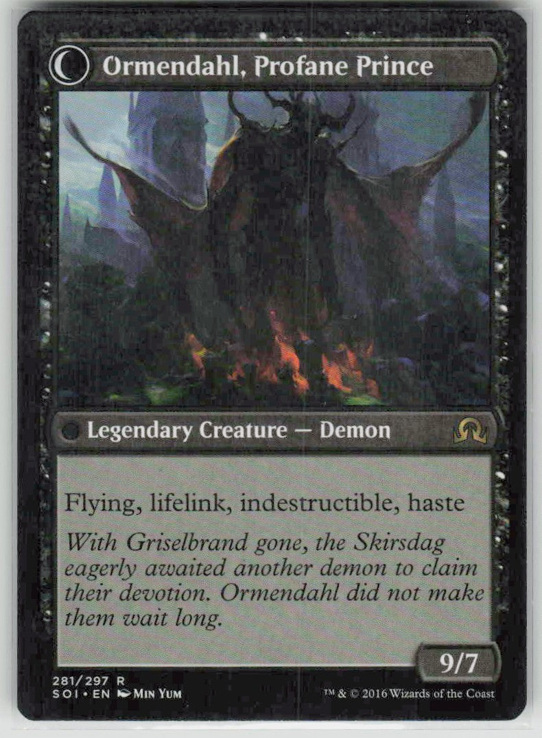 2016 Shadows over Innistrad 281 Westvale Abbey // Ormendahl, Profane Prince
