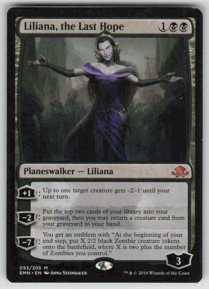 2016 Eldritch Moon 93 Liliana, the Last Hope