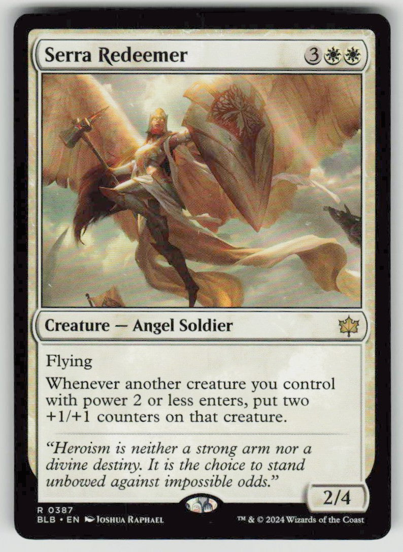 2024 Bloomburrow 387 Serra Redeemer