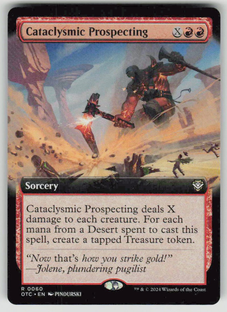 2024 Outlaws of Thunder Junction Commander 60 Cataclysmic Prospecting