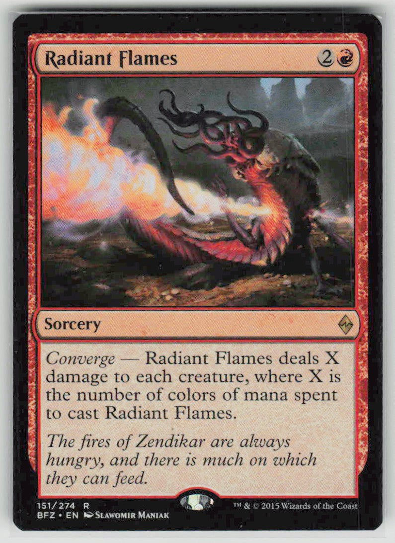 2015 Battle for Zendikar Promos 151 Radiant Flames