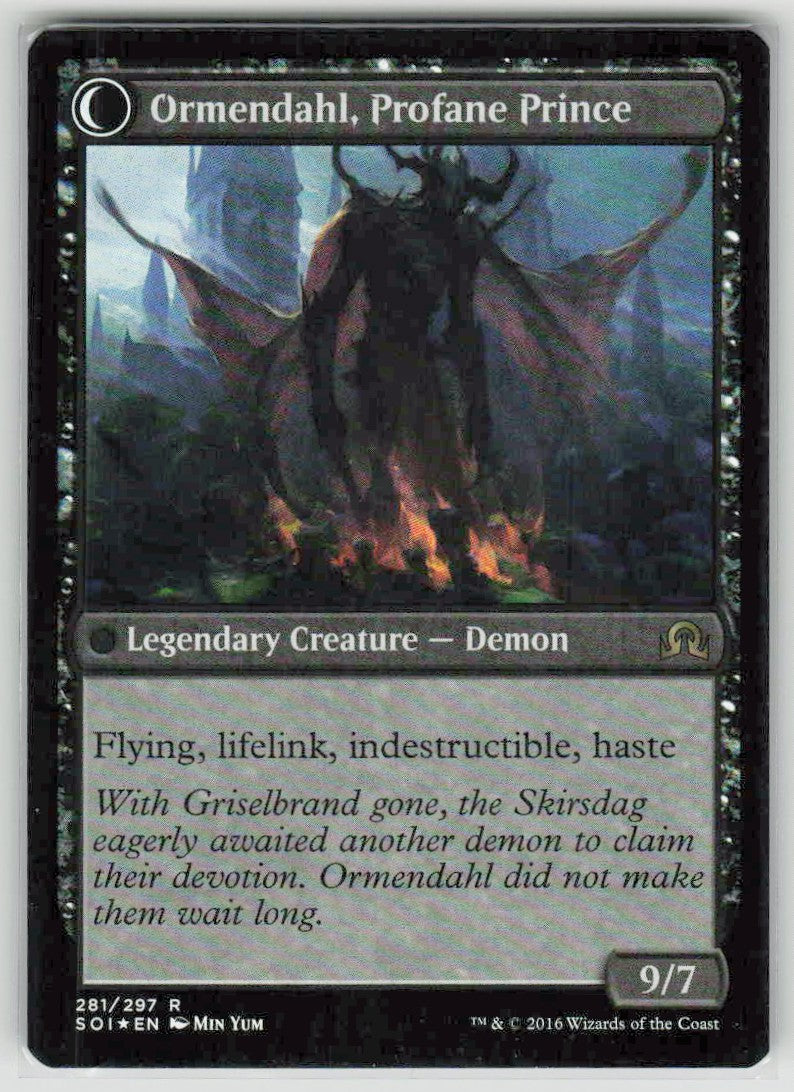 2016 Shadows over Innistrad 281 Westvale Abbey // Ormendahl, Profane Prince