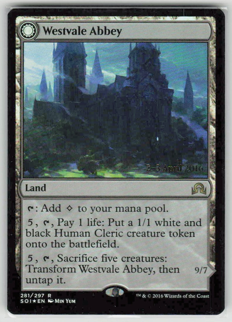 2016 Shadows over Innistrad 281 Westvale Abbey // Ormendahl, Profane Prince