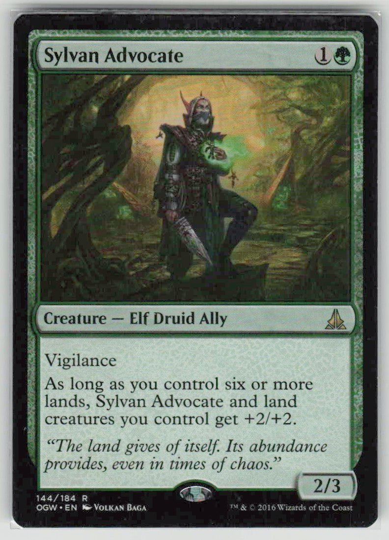 2016 Oath of the Gatewatch 144 Sylvan Advocate