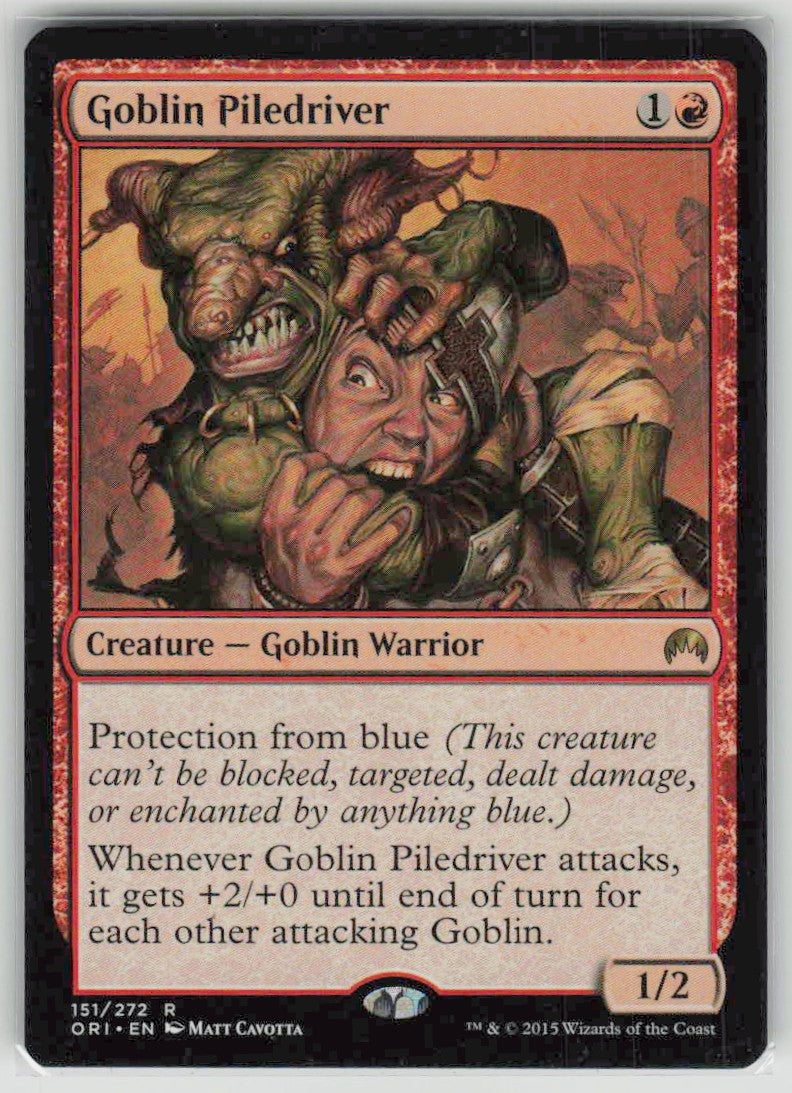 2015 Magic Origins 151 Goblin Piledriver