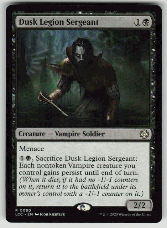 2023 The Lost Caverns of Ixalan Commander 80 Dusk Legion Sergeant