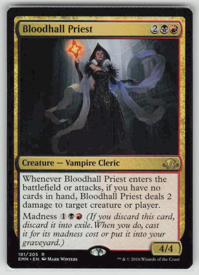 2016 Eldritch Moon 181 Bloodhall Priest