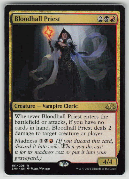 2016 Eldritch Moon 181 Bloodhall Priest