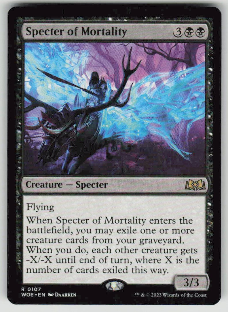 2023 Wilds of Eldraine 107 Specter of Mortality