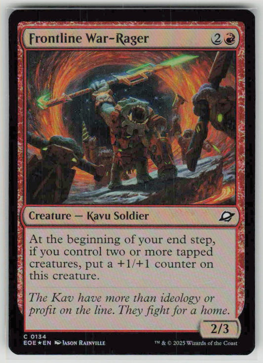 2025 Edge of Eternities 134 Frontline War-Rager