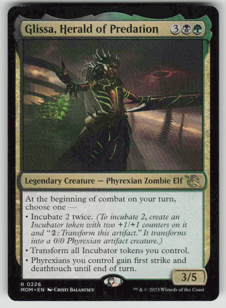 2023 March of the Machine 226 Glissa, Herald of Predation
