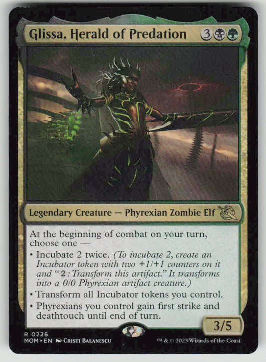 2023 March of the Machine 226 Glissa, Herald of Predation
