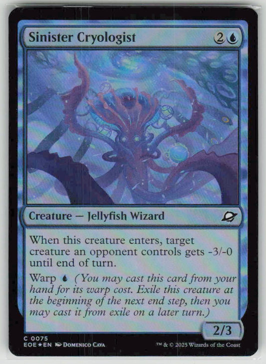 2025 Edge of Eternities 75 Sinister Cryologist