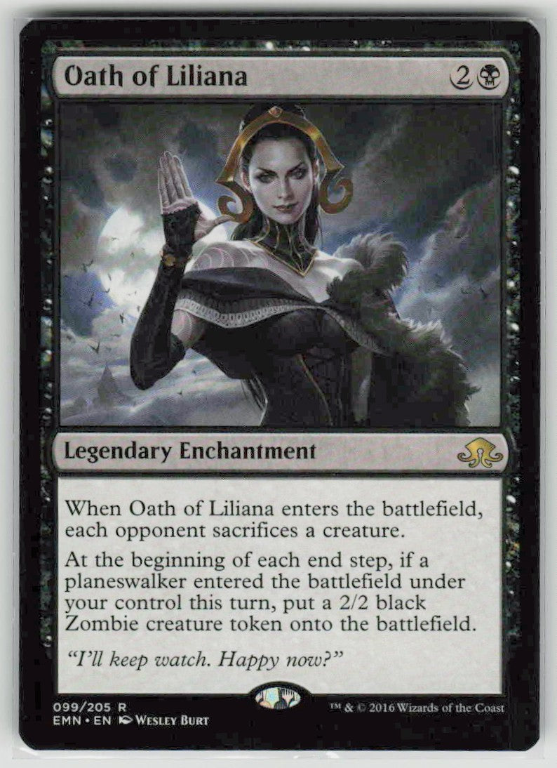 2016 Eldritch Moon 99 Oath of Liliana