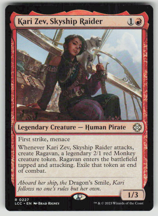 2023 The Lost Caverns of Ixalan Commander 227 Kari Zev, Skyship Raider